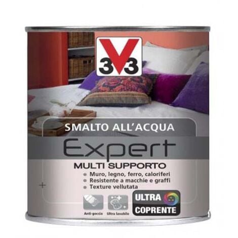 Smalto multisupporto V33 500 ml NERO smalti all’acqua da interno