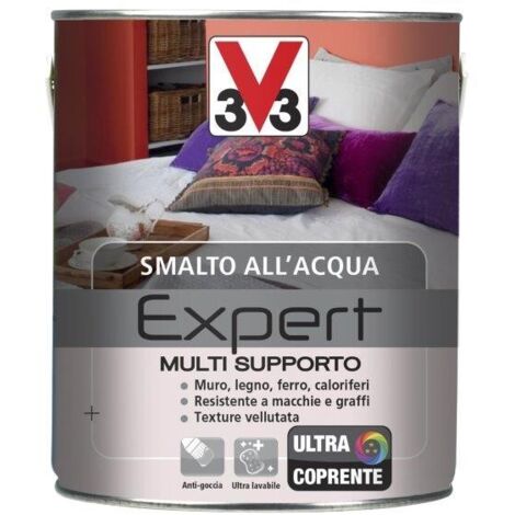 Smalto multisupporto v33 expert lt 2,50 nero opaco