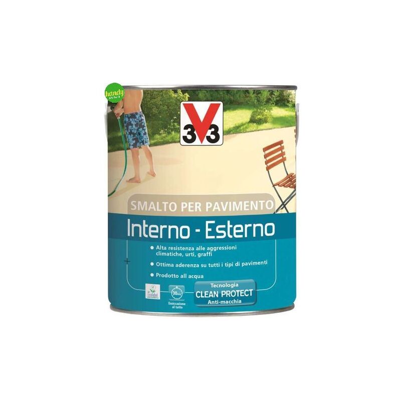 Smalto V33 Per Pavimento Interno E Esterno Lt 0,50 Sabbia