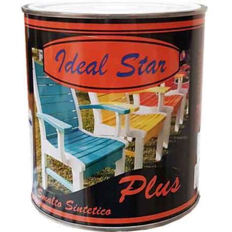 SMALTO 'PLUS' IDEAL STAR 0,750 lt - Verde prato - IDEAL STAR