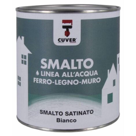 Smalto Satin. Allacqua Cuver Bianco 0,375 L - 6 Pz