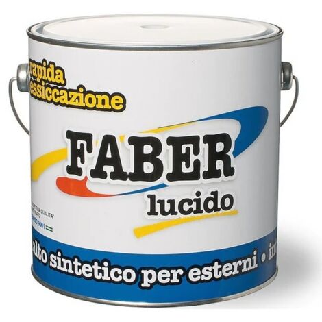 Smalto Sintetico Lucido Faber Laiv colore Verde Foglia 2,5 Lt.
