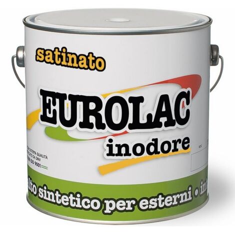Smalto Sintetico Satinato Satinato Eurolac Laiv colore Bianco 2,5 Lt.