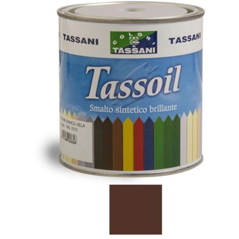 SMALTO SINTETICO TASSOIL LT. 0,75 PER ESTERNO LEGNO E FERRO TASSANI Tabacco