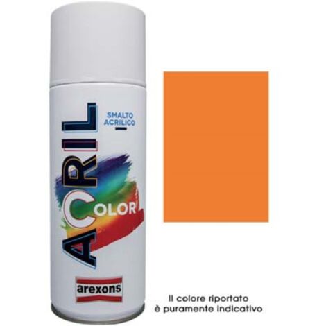 Smalto spray acril color arexons arancio giallo ral 2000 ml 400 (6 pezzi) Arexons
