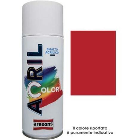 GENERICO FERRAMENTA SMALTO SPRAY ACRIL COLOR AREXONSROSSO FUOCO RAL 3000 ML 400