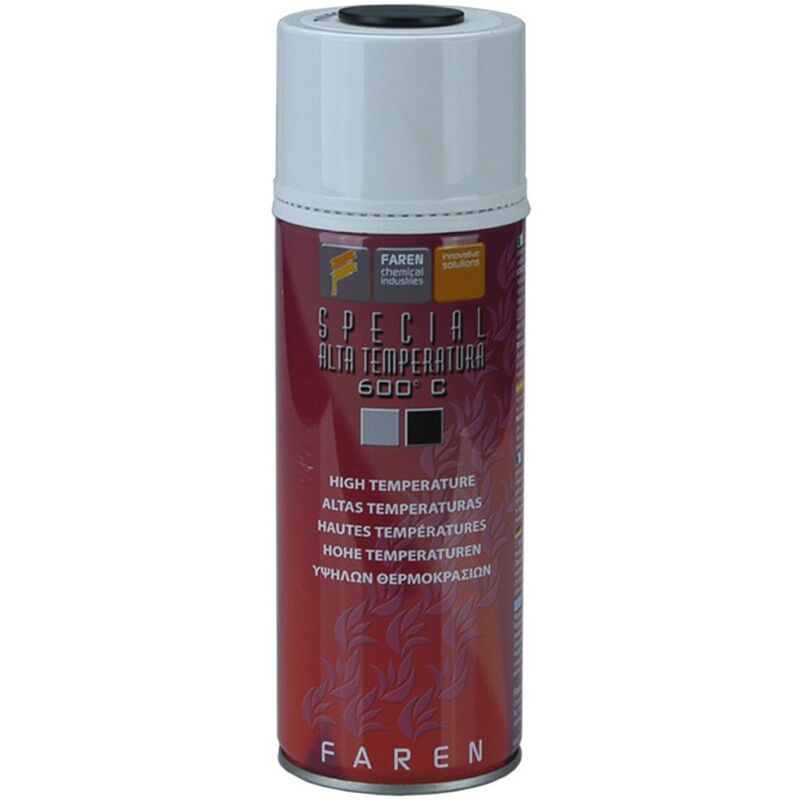 Image of Faren - Smalto spray siliconico professionale alta temperatura 7V Colore o Finitura: Alluminio