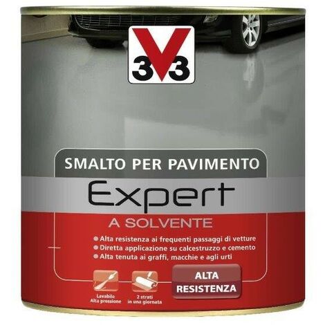 Smalto V33 per pavimento alta resistenza lt 0,50 grigio scuro