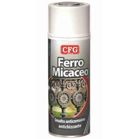 Smalto vernice spray per ferro cfg ferro micaceo, colore grafite ferro antico, 400 ml, cfg s0620