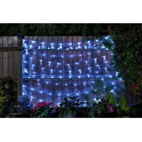 SMARDTV Solar-Lichterkette für den Außenbereich – Ultra 100 Kugeln, 15 l – Kaltweiß – 21,8 m