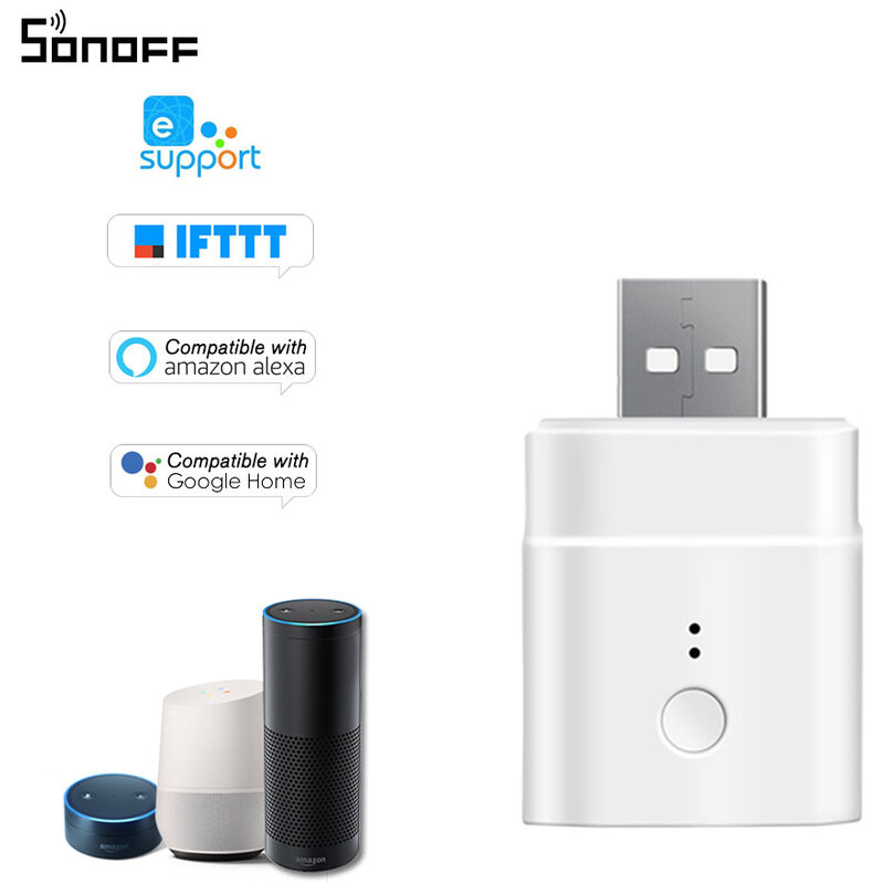 

Smart Adaptor USB flexible Itead Sonoff Micro 5V inalambrico y portatil USB Marca dispositivos inteligentes a traves de eWeLink aplicacion de control