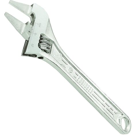 'smart' adjustable spanner (wrench) with ultra slim thin jaws (just 2mm thick) for BNC nut, cone spanner, seat castors, volume pot etc. Engineer twm-07