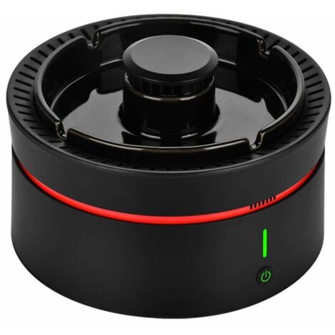 Smart Aschenbecher Multifunktionaler Reinigungsaschenbecher Mini-Luftreiniger für den Innenbereich Passivrauchschutz für Zuhause Schwarz