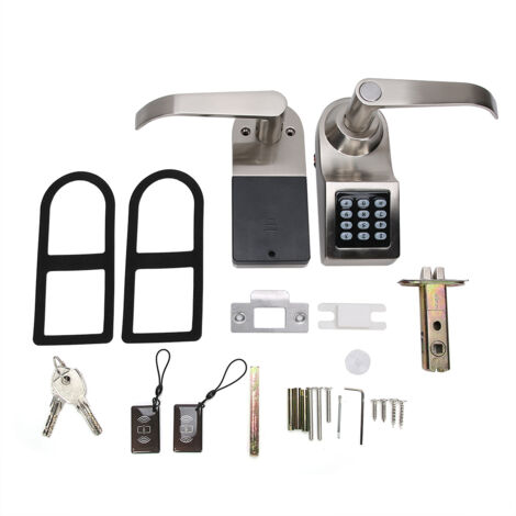 Smart avec Codes de Carte IC Serrure de Mot de Passe en Alliage de Zinc sans clé Smart Safe, Serrure codée, Portes intérieures extérieures d'appartement pour