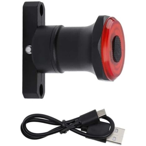 Smart Bike Tail Light LED Capteur de lumière Feu arrière de Frein arrière Induction Intelligent vélo léger USB Rechargeable sé[642]