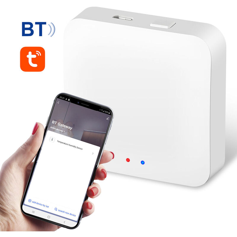 

Smart BT Gateway Wireless Gateway Hogar inteligente BT Central Hub APP Control remoto Control de voz Control de grupo Enlace de multiples