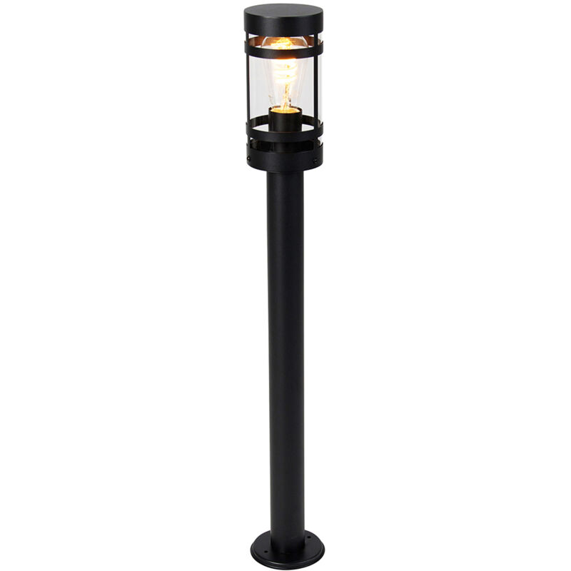 Qazqa - Smarte Außenleuchte Schwarz 80 Cm Ip44 Inkl. Wlan St64 - Gleam