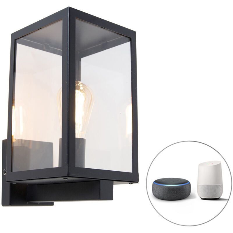 Image of Smart Outdoor Wall Light Black with&hellip;