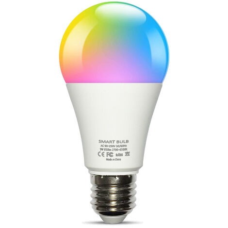 main image of "Smart bulbs, smart bulbs, multi-color smart bulbs are compatible with Alexa, Google Home and Siri, no hub required, 1 pack"