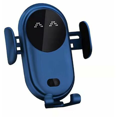 Smart Car Wireless Charger, Smart Auto-Sensing Car Phone Holder blue