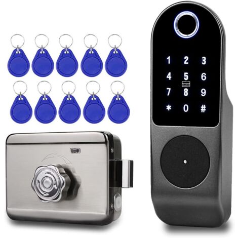 Smart Electronic Biometric Fingerprint Lock with Virtual Password Wechat QR Code Fingerprint Lock for Bedroom Home Security