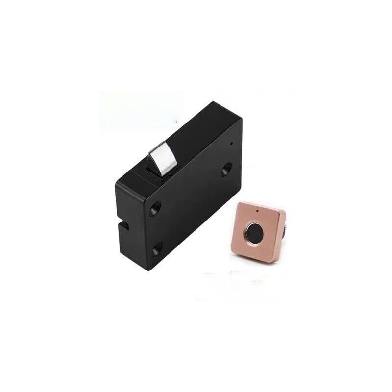 Smart Electronic Cabinet Lock, Box Furniture Drawer Lock Fingerprint Lock, usb Rechargeable Pink