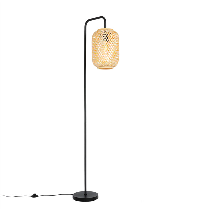 Image of Smart Floor Lamp Bamboo Incl. WiFi&hellip;
