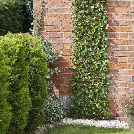 Smart Garden 90cm x 180cm Expanding Lemon Leaf Trellis Wheelie Bin Screen