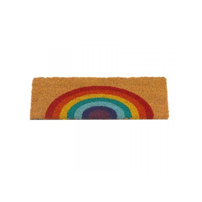 Rainbow Multi Colour Doormat Coir Mix Match Easy Change Mat Insert - Smart Garden
