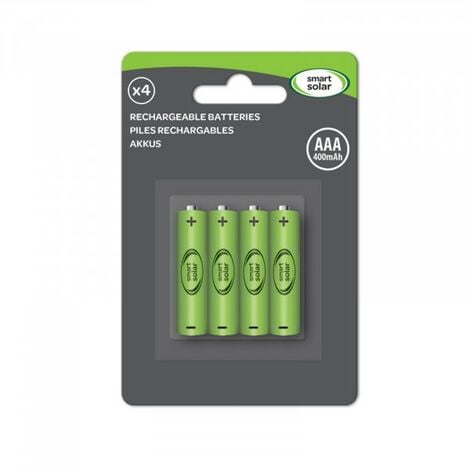 PFLANZEN KÖLLE Smart Garden Replacement Rechargeable Solar Light Batteries AAA 600mAh 4 Pack