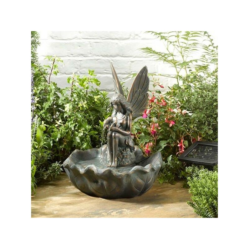 Image of Smart Garden - Solar Fairy Leaf Garden Water Feature Fountain Bird Bath 1170341