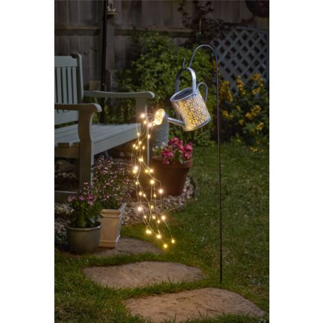 Smart Garden Solar Firefly DecorCan Watering Can Lantern LED Light Silhouette