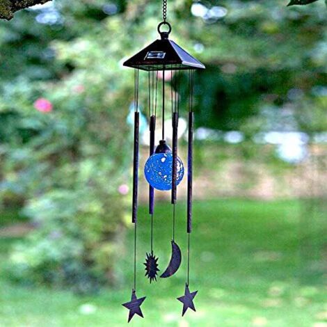 Smart Garden Solar Garden Patio Light Windchime Sun Moon Colour Changing