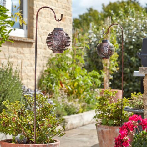 Smart Garden, Solar Laterne-LED 2er, Forli, 93x15cm