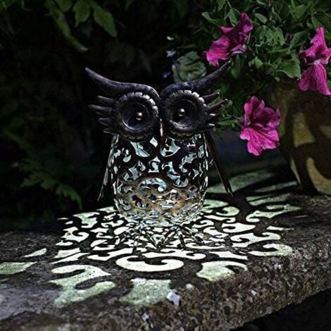Smart Garden Solar Owl Bird Silhouette Light Garden LED Light Figure Ornament