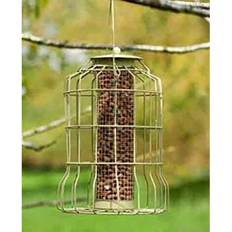 Smart Garden Squirrel Proof Wild Bird Peanut Feeder Metal Steel