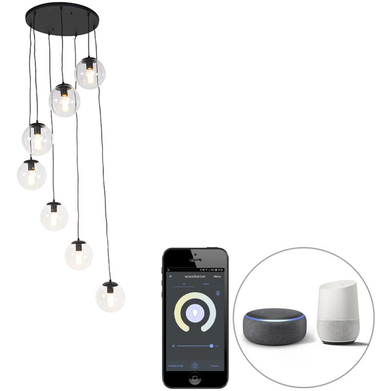 Image of Smart Pendant Light Black 7-Lights Incl.&hellip;