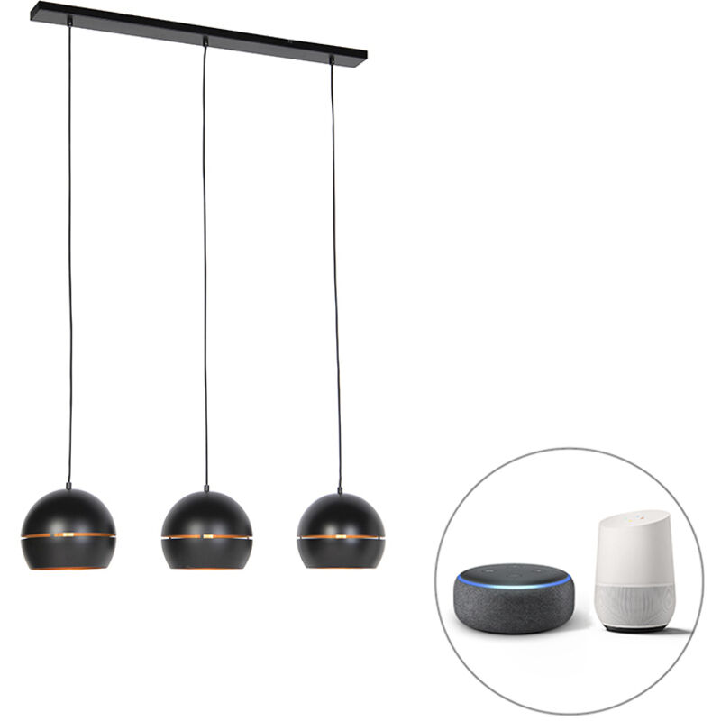 Image of Qazqa - Smart Pendant Light Black&hellip;