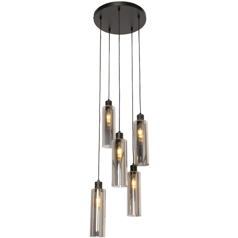 Image of Qazqa - Smart Pendant Lamp Black&hellip;