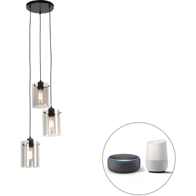 Image of Smart Pendant Light Black with Smoke&hellip;