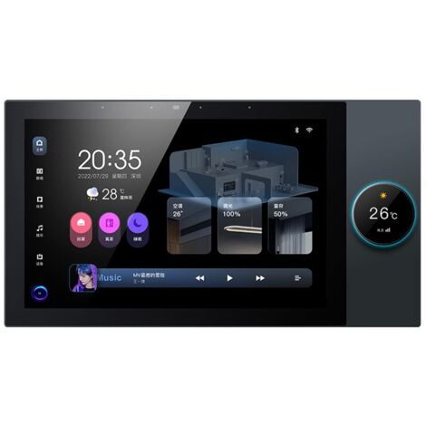 Smart Home Control Panel, 10 Inch Dimmer Switch and Background Music Player, Tuya Smart Life App Control Timer Switch for Smart Devices