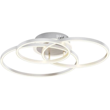 Smart Home Deckenlampe "Tula" aus Aluminium dimmbar mit Fernbedienung für Wohnzimmer & Esszimmer von Lindby