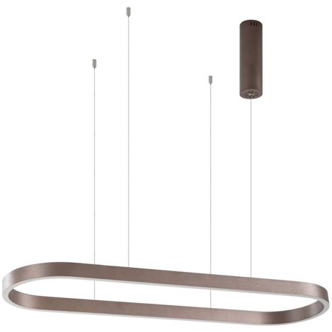 Smart Home Pendelleuchte "Melinay" aus Aluminium dimmbar mit Fernbedienung für Wohnzimmer & Esszimmer von Lucande