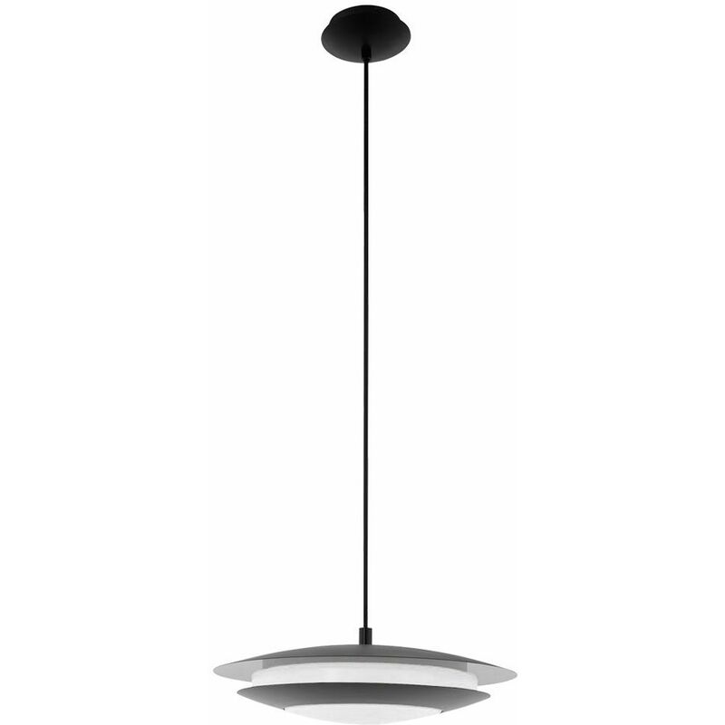 Image of Smart Home rgb led lampada a sospensione corridoio plafoniera app dimmerabile nero Eglo 96978
