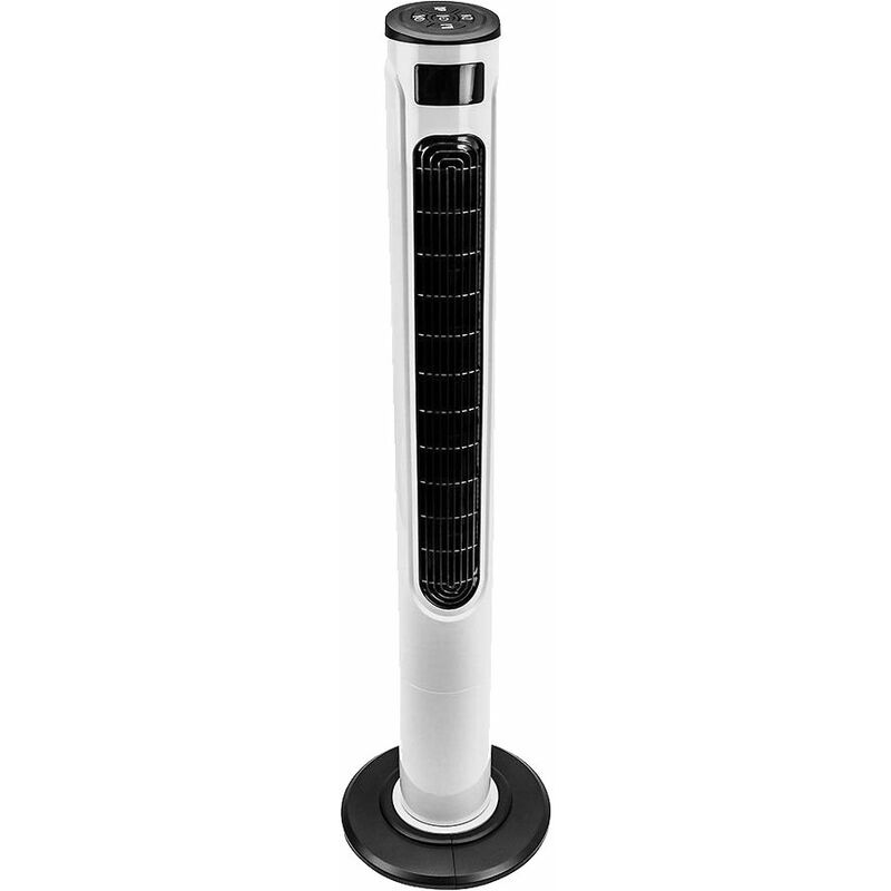 Image of Etc-shop - Smart home ventilatore a colonna telecomando ventilatore torre torre di raffreddamento ventilatore torre silenziosa oscillante bianco, 3