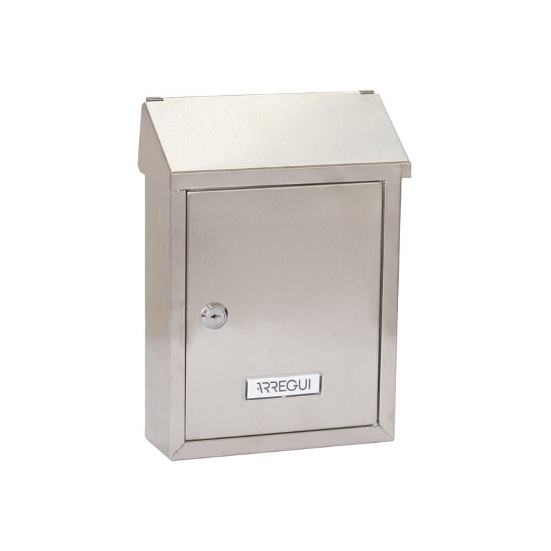 Arregui - Smart E5727 Boîte aux Lettres Individuelle en Acier Inoxydable, Taille s (Courrier format A5), Petite Boîte aux Lettres, Avec Fente