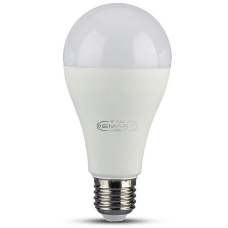 Smart Lampada Led Bulb E27 A65 15W WiFi RGB CCT Dimmerabile APP Compatible Amazon Alexa Google Home SKU-2753