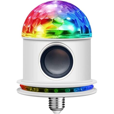 Smart LED musique ampoule, E27 Haut-parleur Bluetooth RGB à ampoule De Couleur Avec Changement Télécommande Audio Ampoule LED RGB musique sans fil à jouer Président Ampoule variable Intensité (A) [Cla
