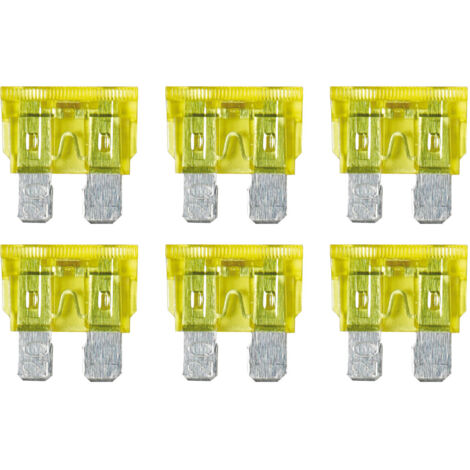 Smart Led, set 6 fusibili lamellari con spia a led, 12/32V - 20A