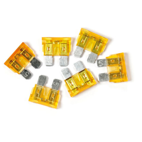 Smart Led, set 6 fusibili lamellari con spia a led, 12/32V - 5A